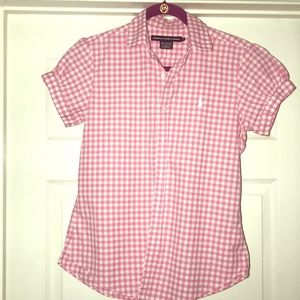 Ralph Lauren’s sport pink checkered shirt